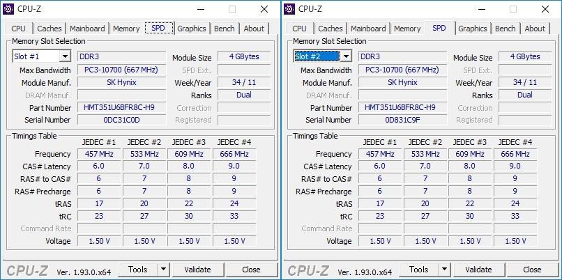 HYNIX PC3-10600 DDR3-1333 4GB 4枚 合計 16GB 即決! 44_058_画像4