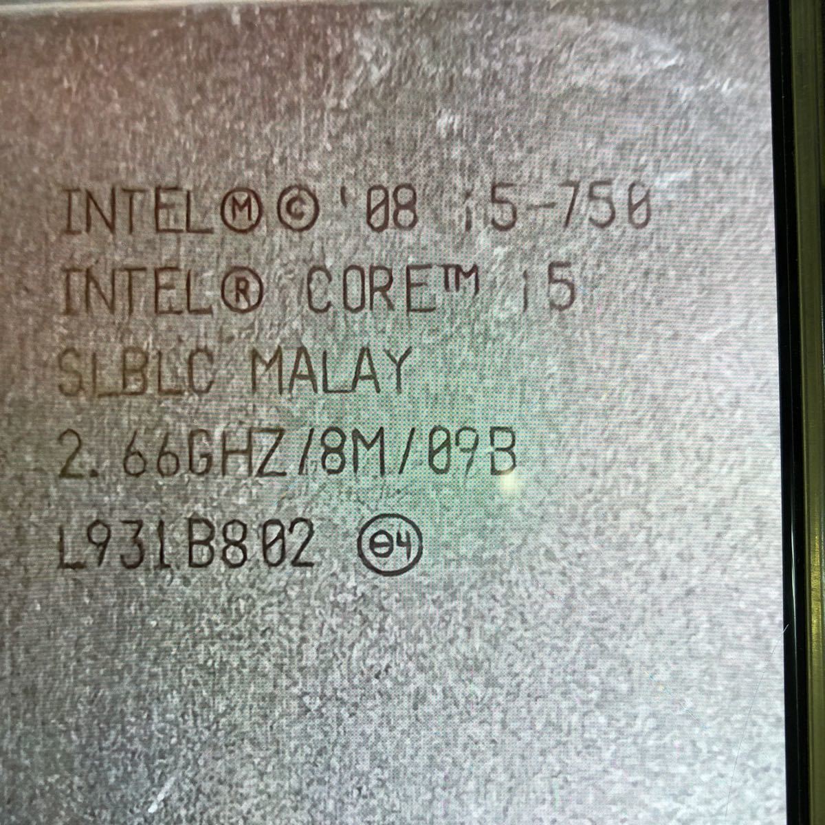 Intel Core i5 -750 LGA1156_画像3