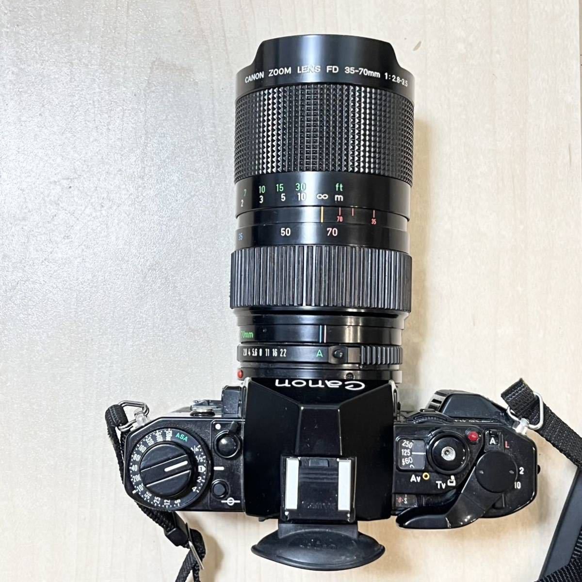 530 Canon A-1 一眼レフカメラ ／ZOOM LENS FD 35-70mm f2.8-3.5 レンズ _画像5