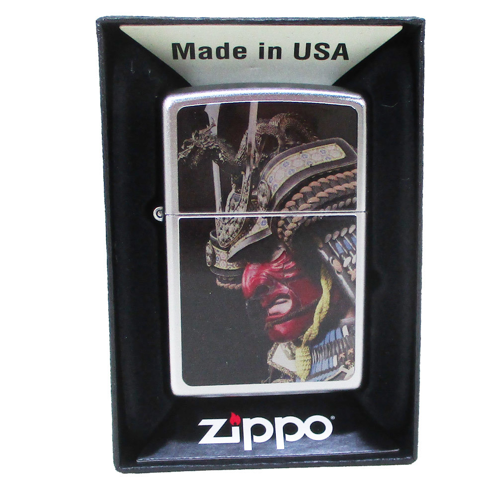 ジッポー オイルライター USA Zippo 和柄シリーズ 武士 兜 SP-KD＆ギフトボックスセット（オイル＋フリント+BOX）_画像1