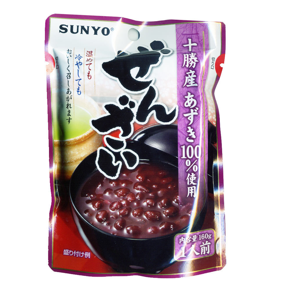  zenzai 160g retort ×6 sack set /. Hokkaido Tokachi production adzuki bean 100% use Sanyo ./2102/ free shipping 