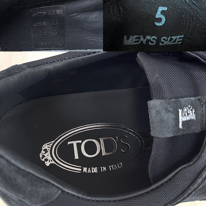 アウトレット！ TOD'S トッズ スエード スニーカー サイズ5 24cm XXM25C0CP5001AU805 ネイビー レザー 送料無料 並行輸入品_画像5