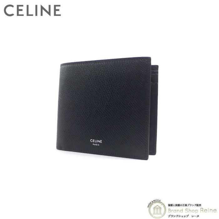 Celine Bi Ford Bifold Wallet Compact Bi -Cold Wallet 10C87 Black (такой же, как новый) Используется