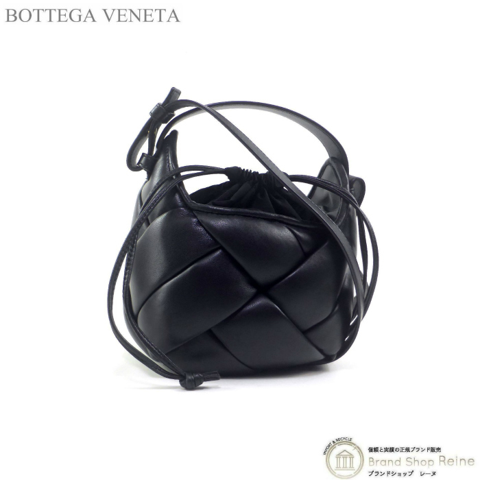 ボッテガ ヴェネタ （BOTTEGA VENETA） スモール ヘルメット ショルダー ハンド バッグ 730164 ブラック（新品）_画像1