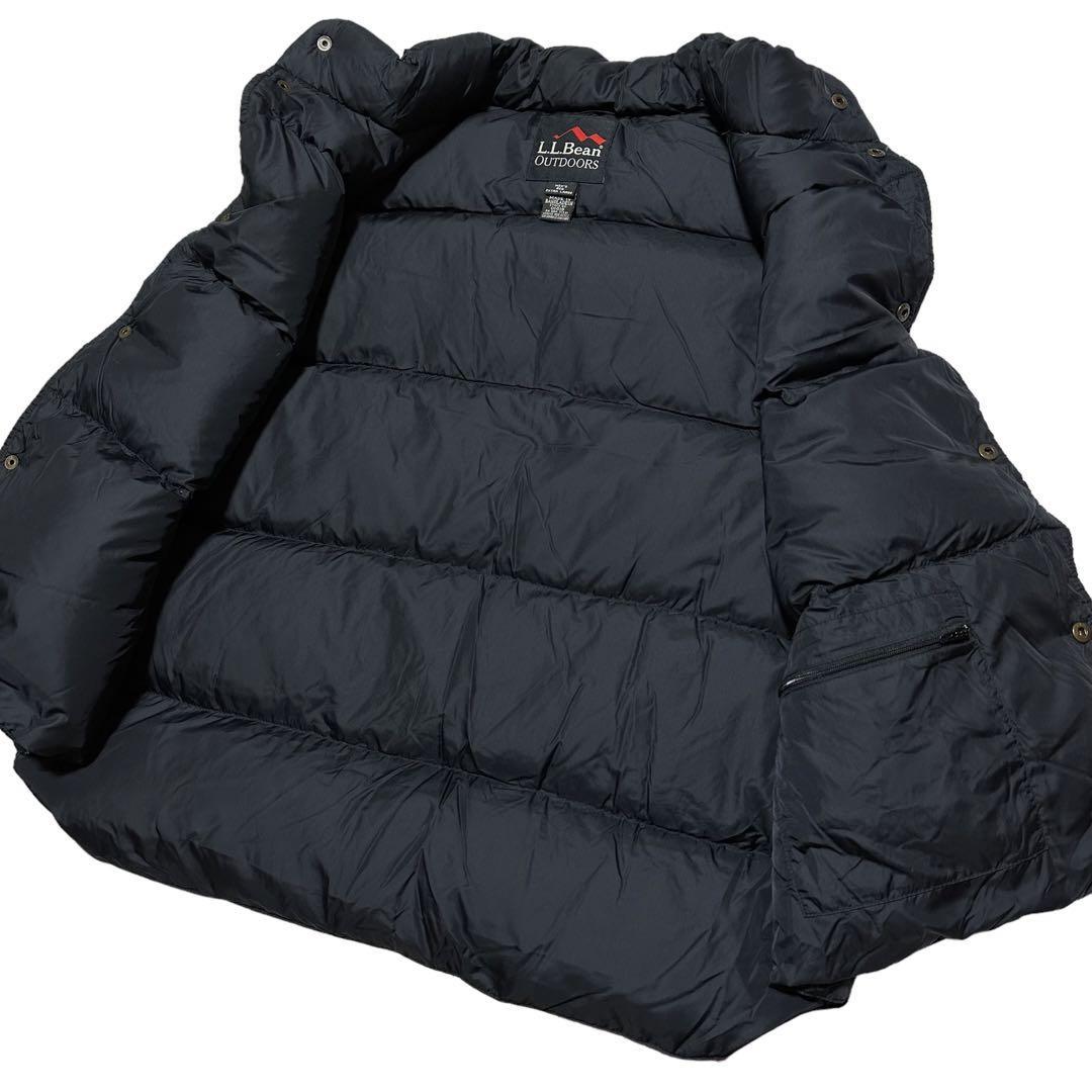 90s】LL BEAN /OUT DOORSタグ ダウンベスト ブラック XL 90s】LL BEAN /OUT DOORSタグ ダウンベスト ブラック XL