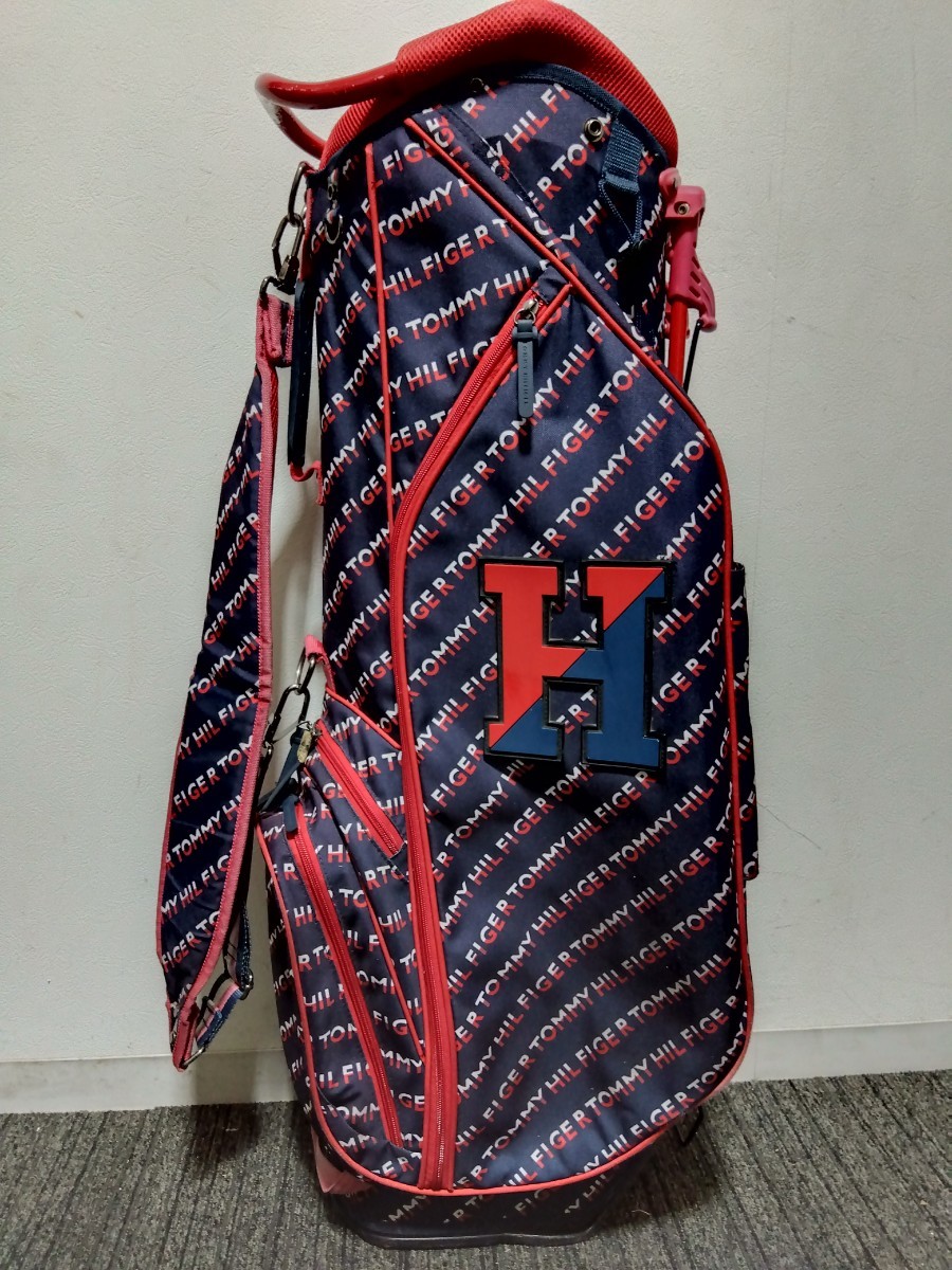 TOMMY HILFIGER スタンドキャディバッグ GOLF ゴルフバック フード無し_画像2