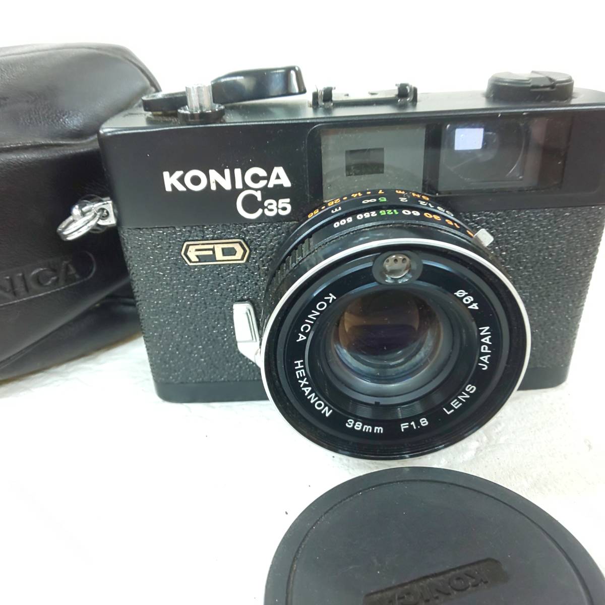 ◎コニカ◎KONICA C35 FD ブラックボディ / HEXANON 38mm F1.8 シャッターOK 即発送_画像1