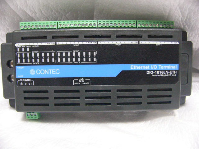 ★未使用に近い★ CONTEC DIO-1616LN-ETH Ethernet I/O デジタル入出力装置 F&eIT I/O 16ch/16ch 複数有_画像1