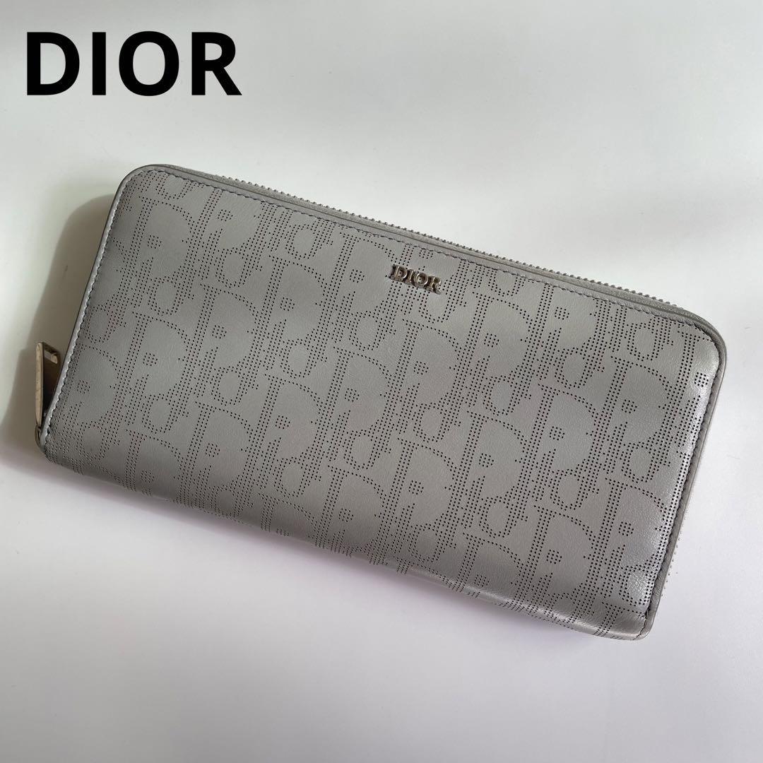 品 Dior オブリークラウンドファスナー長財布 - 長財布