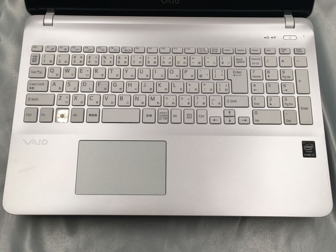 VAIO/ノート/第4世代Core i7/メモリ8GB/webカメラ有/OS無/記憶媒体無_キーボード接写１