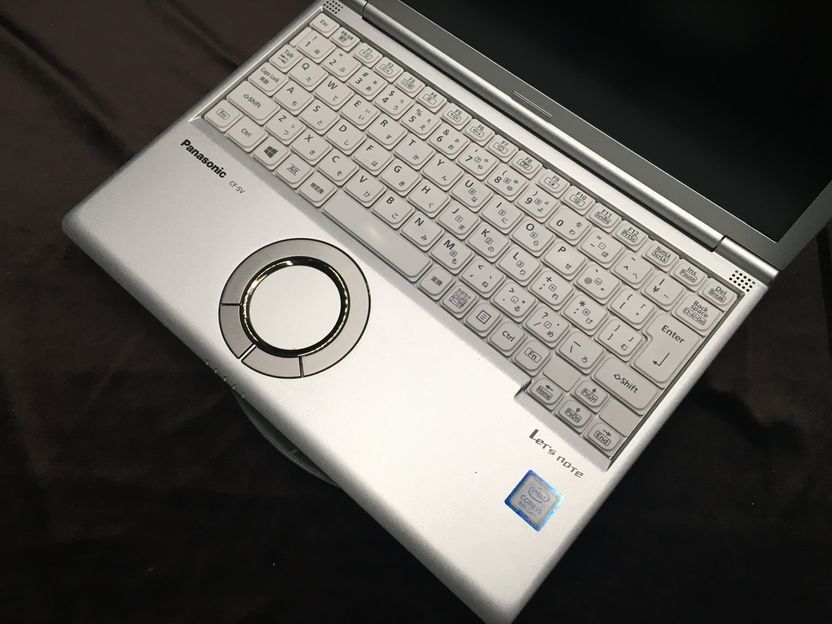 PANASONIC/ノート第8世代Core i5/メモリ8GB/webカメラ有/OS無/記憶媒体無_キーボード接写１