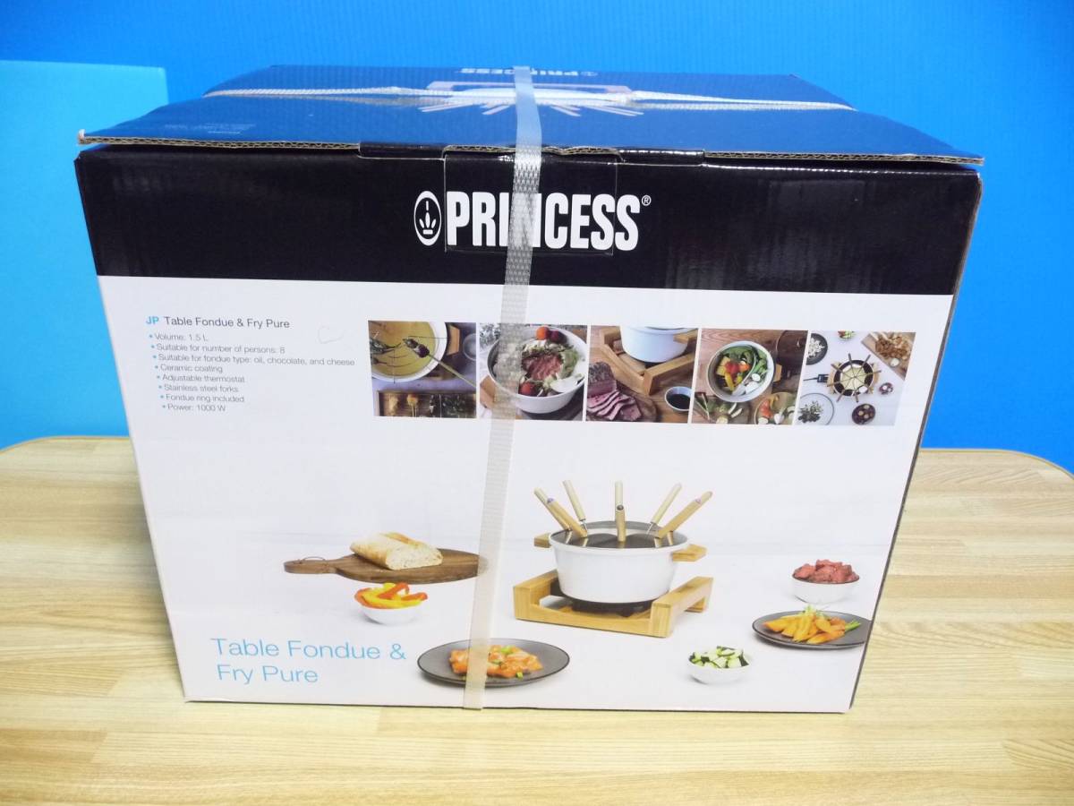 ◆新品 プリンセス PRINCESS 卓上電気鍋 173030 [Table Fondue ＆ Fry Pure（テーブル フォンデュ アンド フライ ピュア）] 保証付 ラスト