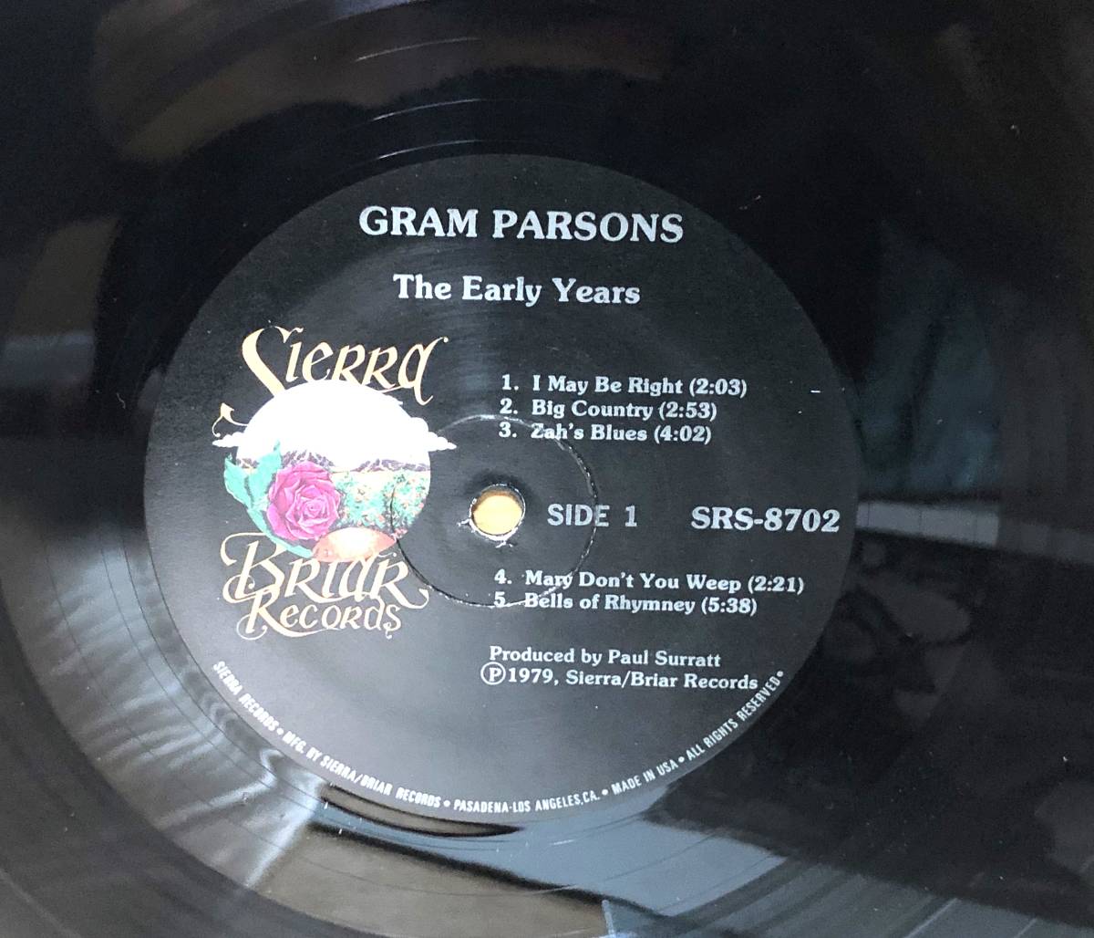 □□11-LP【12287】-【US盤】GRAM PARSONSグラム・パーソンズ★THE EARLY YEARS 1963-1965 アーリー・イヤーズ_画像5