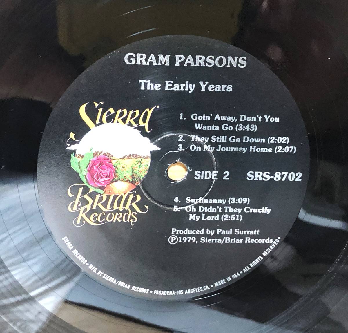 □□11-LP【12287】-【US盤】GRAM PARSONSグラム・パーソンズ★THE EARLY YEARS 1963-1965 アーリー・イヤーズ_画像6