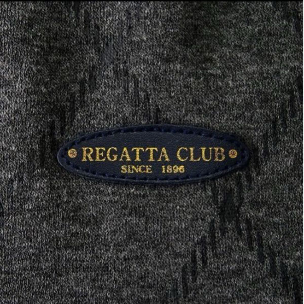 新品【REGATTA CLUB】レガッタクラブ裏起毛スウェットプルオーバーL(杢チャコール×ホワイト×ブラック)トレーナーチェック