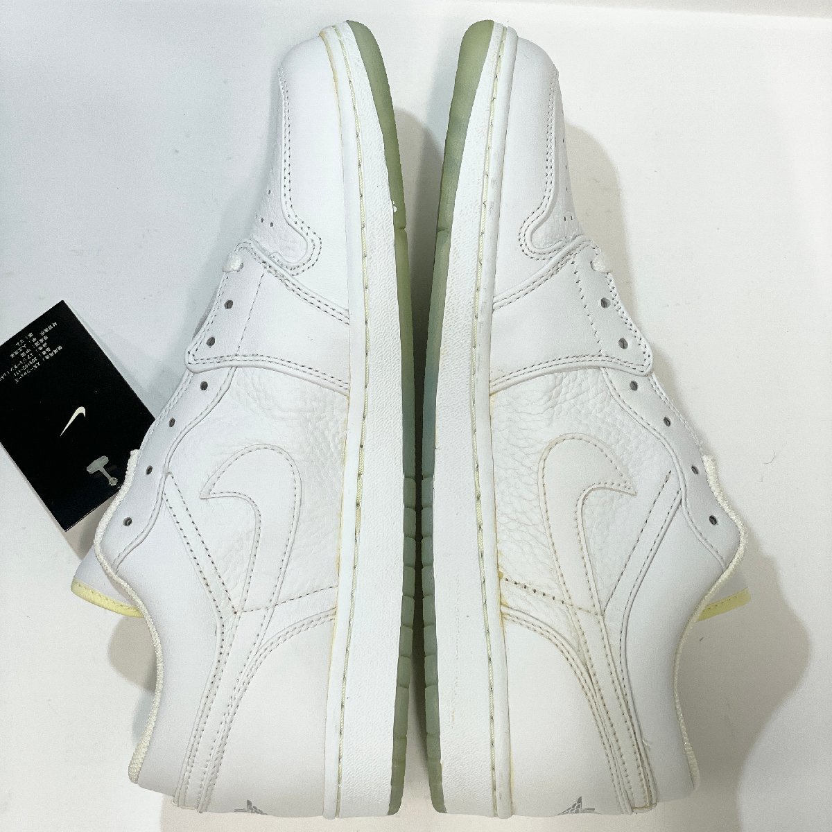 29cm AIR JORDAN 1 RETRO LOW 309192-111 エア ジョーダン 1 ロー ホワイト メンズ スニーカー KN H92042_画像4