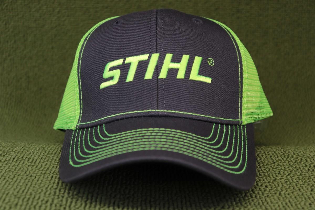  new goods US thing STIHL Steel steel chain saw mesh cap hat grey series gray x fluorescence yellow control 0810nskm