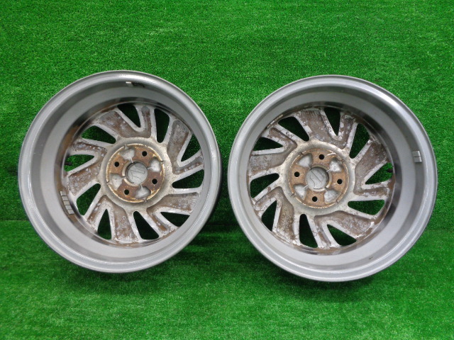 良品!! MK32S MK42S スペーシア カスタム 純正 15インチ ホイール 4本 15 4.5J 100 4穴 4H MK53S ワゴンR パレット ハスラー アルト ラパン_画像9