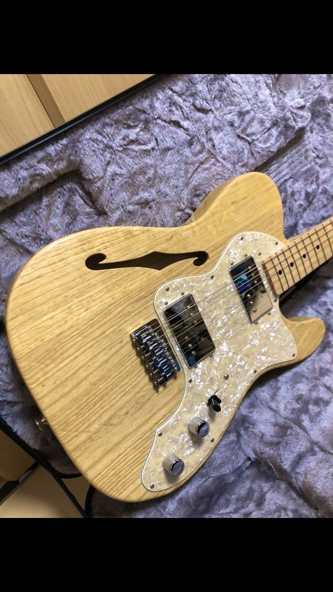 美品 Fender Made in Japan Traditional 70s Telecaster Thinline Maple Fingerboard Natural_画像2