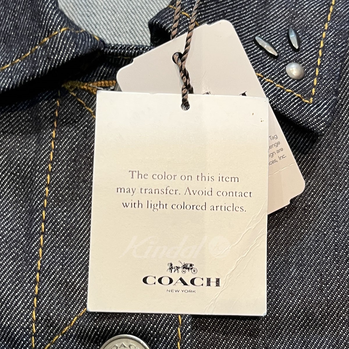 COACH　コーチ　 刺繍スタッズデニムジャケット　商品番号：8072000064162_画像3