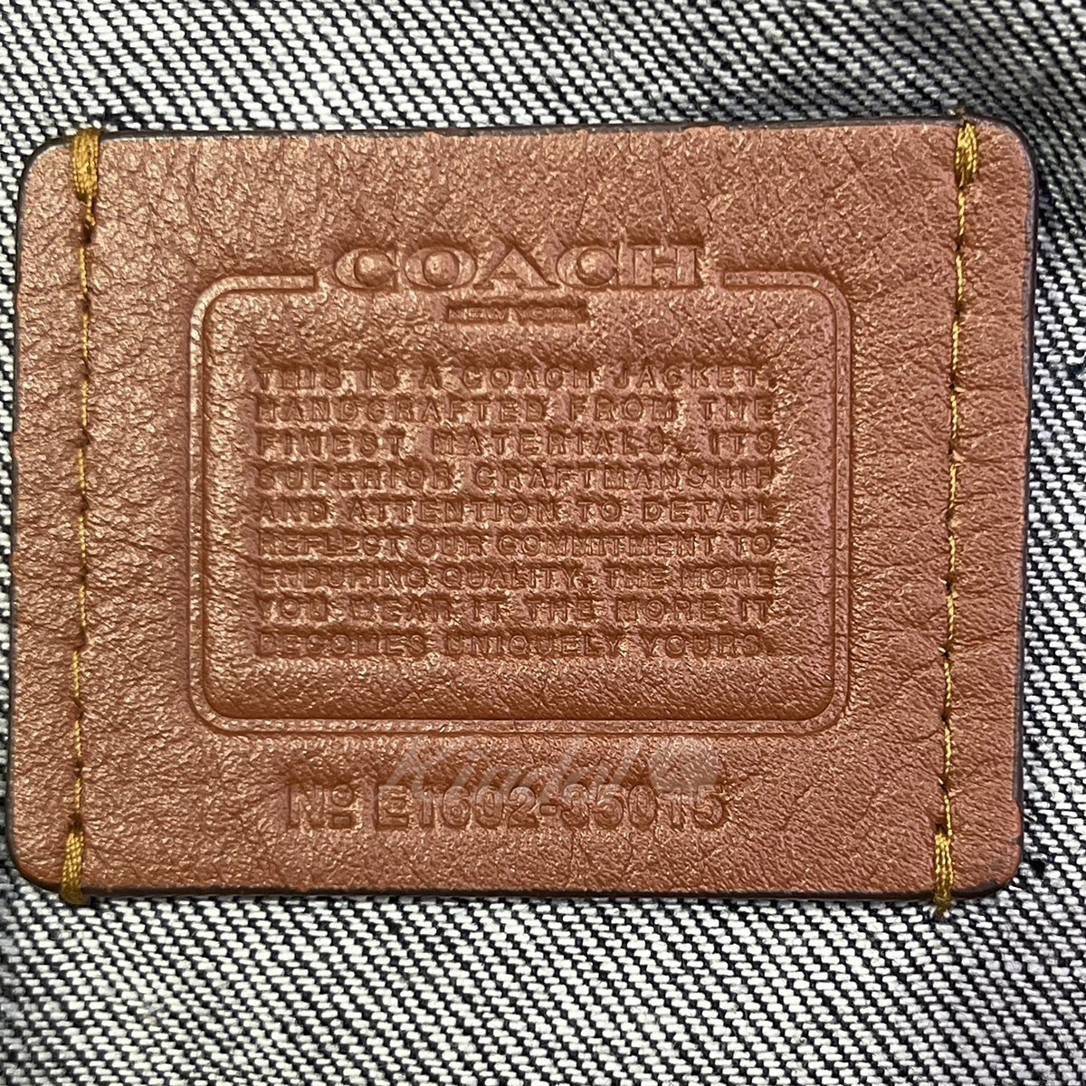 COACH　コーチ　 刺繍スタッズデニムジャケット　商品番号：8072000064162_画像5