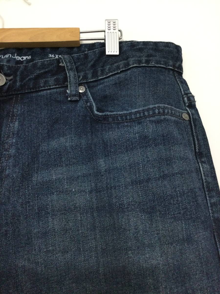 Calvin Klein Jeans カルバン・クラインジーンズ ストレート デニムパンツ ジーンズ 36×34 メンズL〜XL 大きめ 【良品綺麗】_画像4