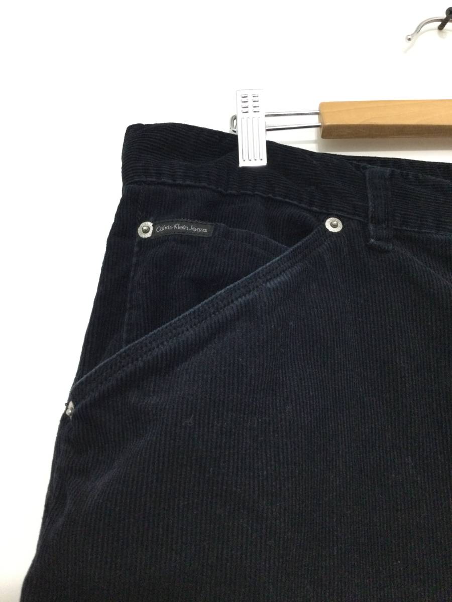 Calvin Klein Jeans カルバンクラインジーンズ 細畝 コーデュロイパンツ ペインターパンツ W36 メンズXL〜 大きめ 【良品綺麗】_画像3