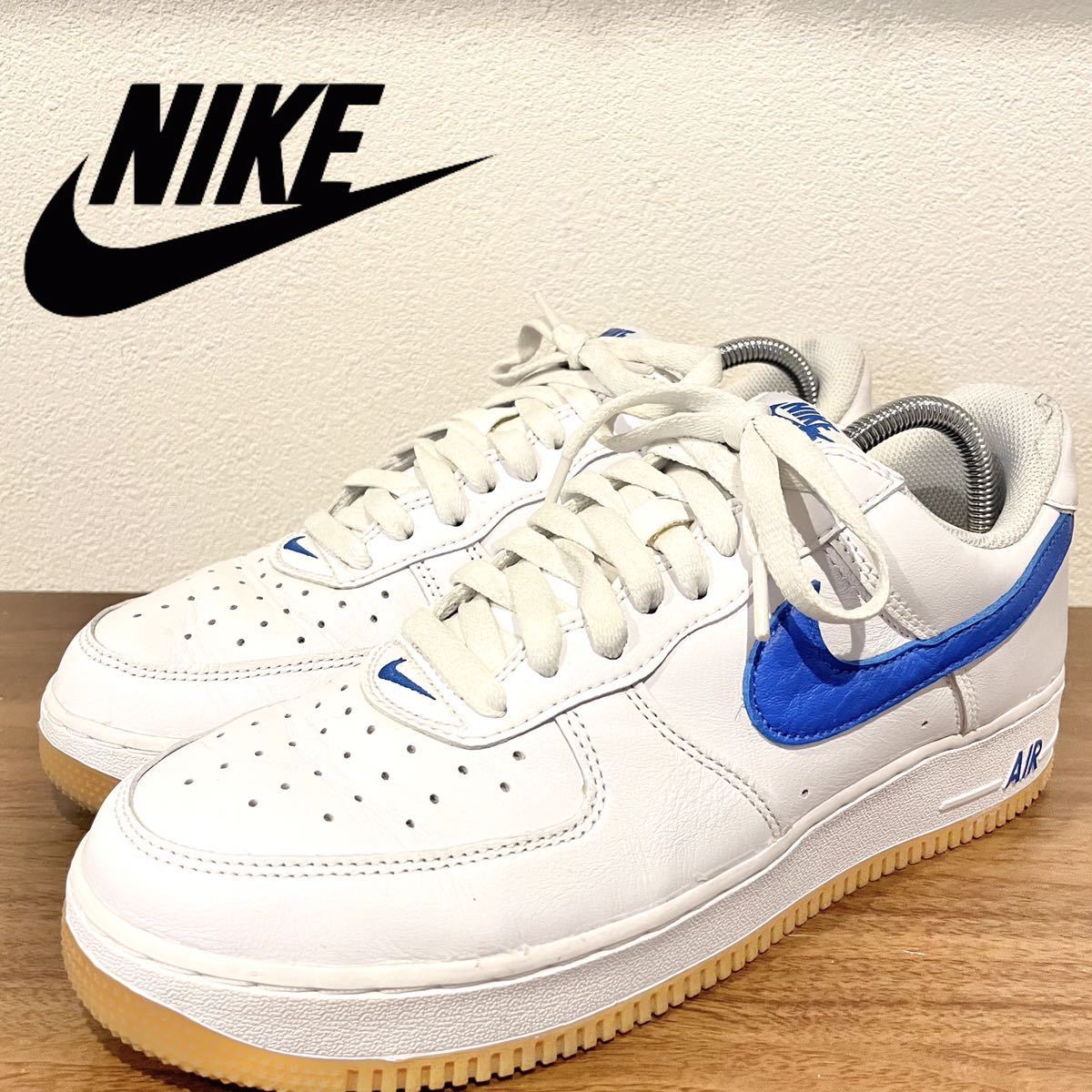 NIKE AIR FORCE 1 LOW RETRO ナイキ エア フォースワン レトロ ホワイトブルー DJ3911-101 ローカットスニーカー メンズ 27cm_画像1