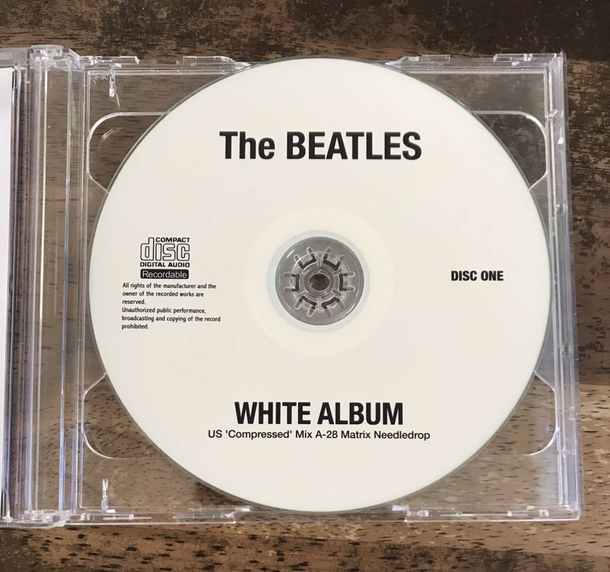 究極コンプミックス盤 / The Beatles / White Album (2CDR) / US Compressed Mix A-28 Matrix Needledrope / ビートルズ / 「ホワイトアル_画像6