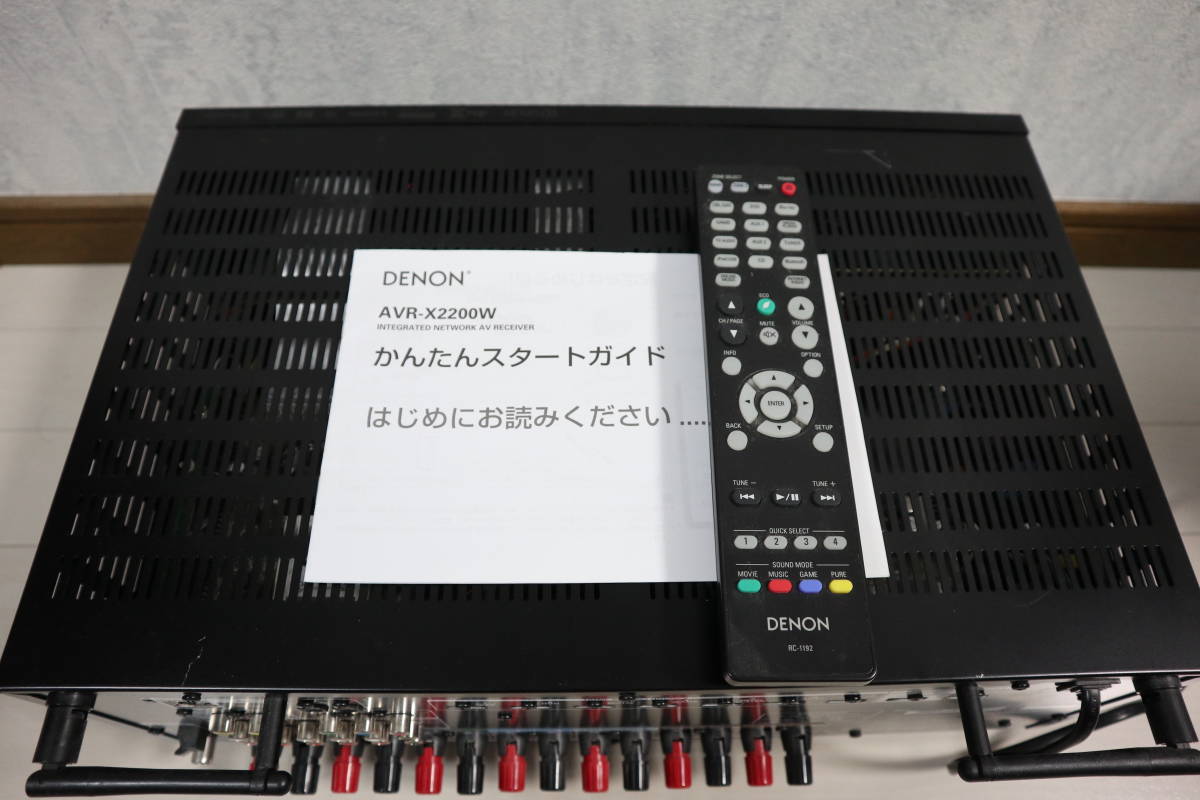 DENON AV放大器AVR-X2200W Denon 7ch放大器於2015年製造 原文:DENON AVアンプ AVR-X2200W デノン 7chアンプ 2015年製