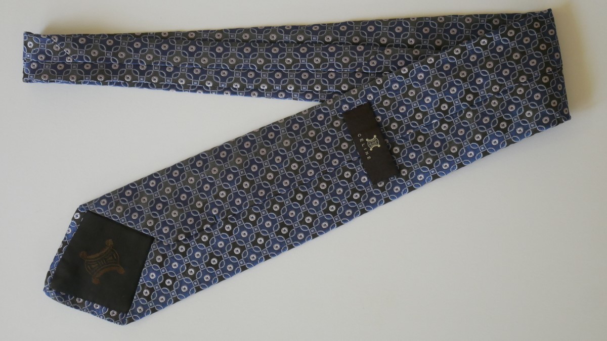  beautiful goods [CELINE Celine ]USED brand necktie /m113-GG6-1-5