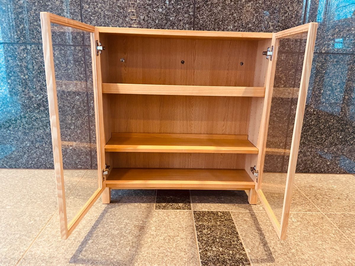 無印良品(MUJI)タモ材本棚 組み合わせて使える木製収納|家具 無印良品(MUJI)タモ材本棚 組み合わせて使える木製収納|家具