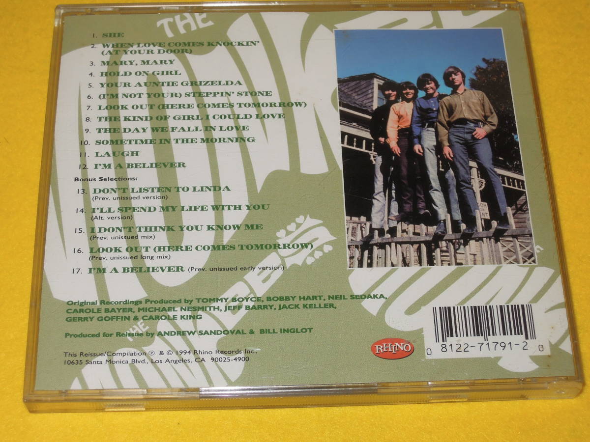 モンキーズ CD MORE OF THE MONKEES +5 モア・オブ・ザ・モンキーズ RHINO 輸入盤_画像2