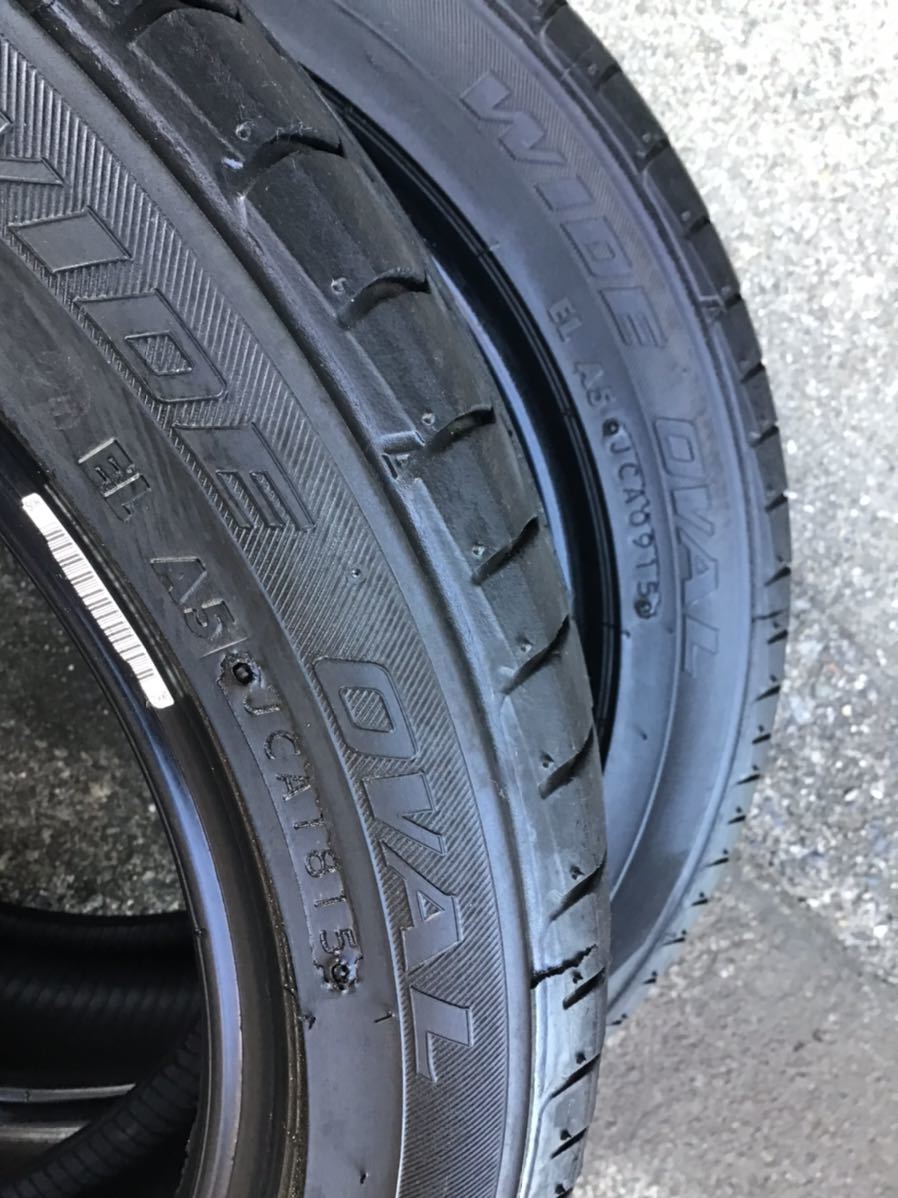 Firestone FIREHAWK WIDE OVAL 165/55R15 2015年　タイヤ 2本セット　5〜6分山 (2023年12月21日まで)_画像9