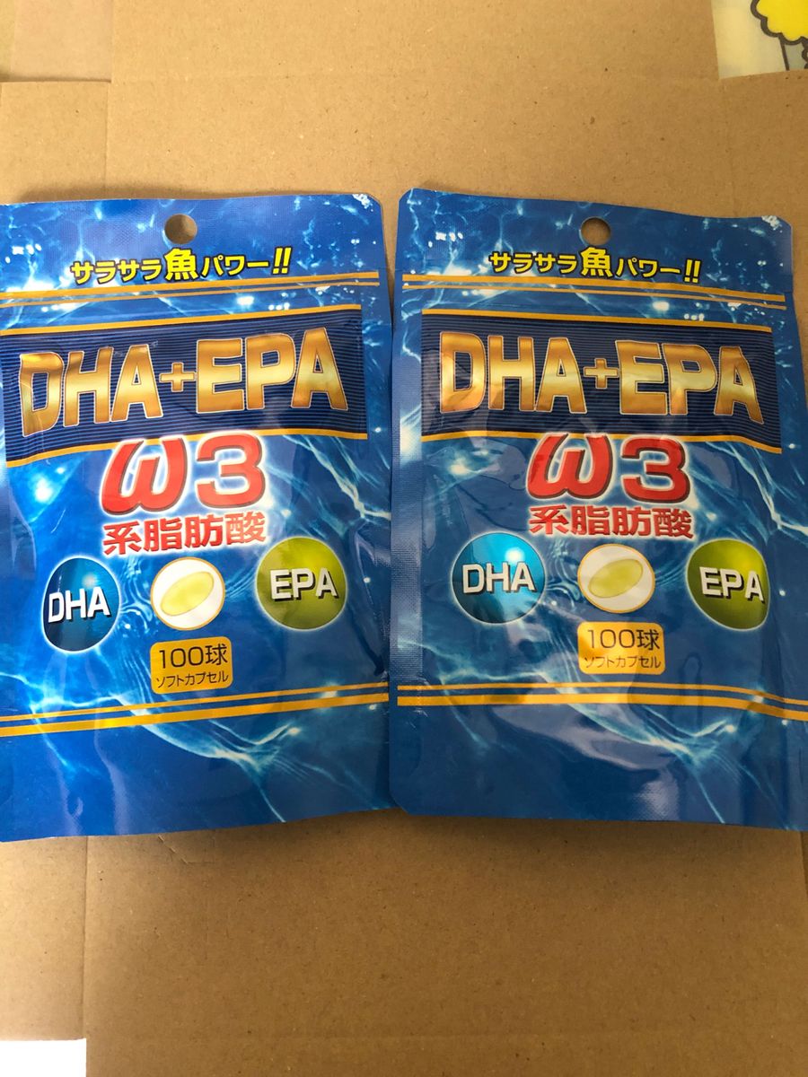 ユウキ製薬 スタンドパック DHA＋EPA 100粒 × 2個