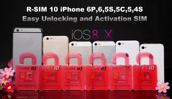 ◆送料無料◆R-SIM10 SIMロック解除アダプター iPhone6/Plus/5S/5C SB AU 互換品_画像1