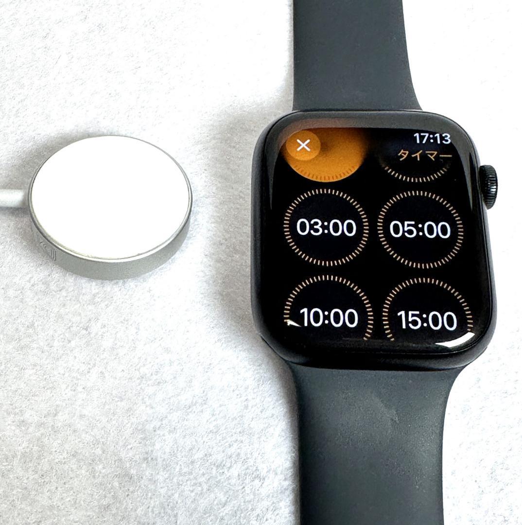 バッテリー100%】Apple Watch 7 GPS+セルラー 45mm-