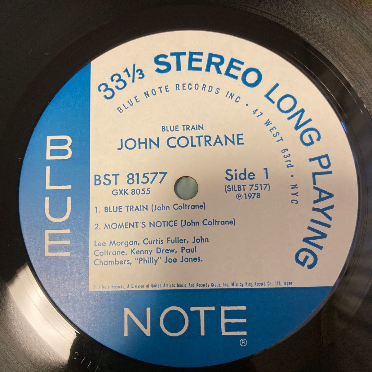 日本盤 帯付きJohn Coltrane(ジョン・コルトレーン)「Blue Train(ブルートレイン)」Blue Note(GXK 8055 / BST 81577)/ジャズ_画像3
