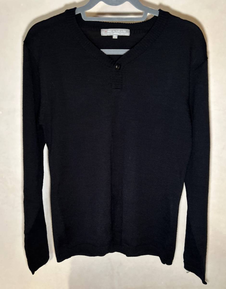 UNITED ARROWS чёрный свитер мужской M размер DAY IN THE LIFE
