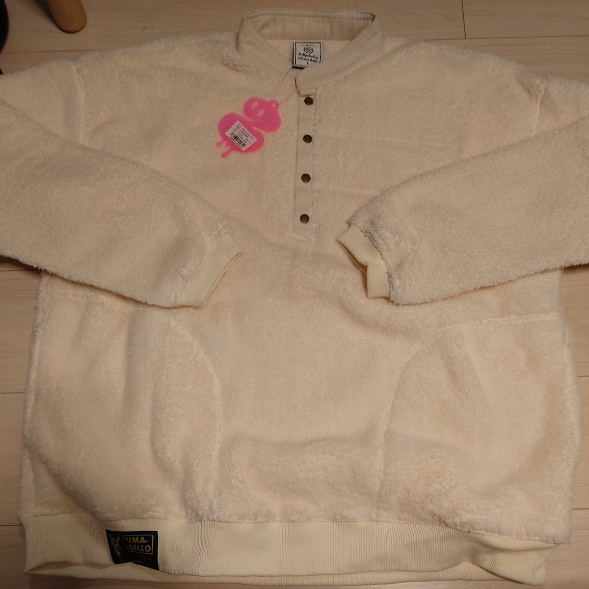 スージョ　FLEECE HENLEY NECK Lサイズ_画像1