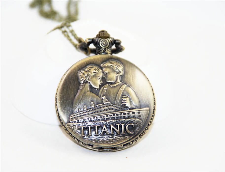 新品未使用　タイタニック　titanic 懐中時計　ネックレス_画像5