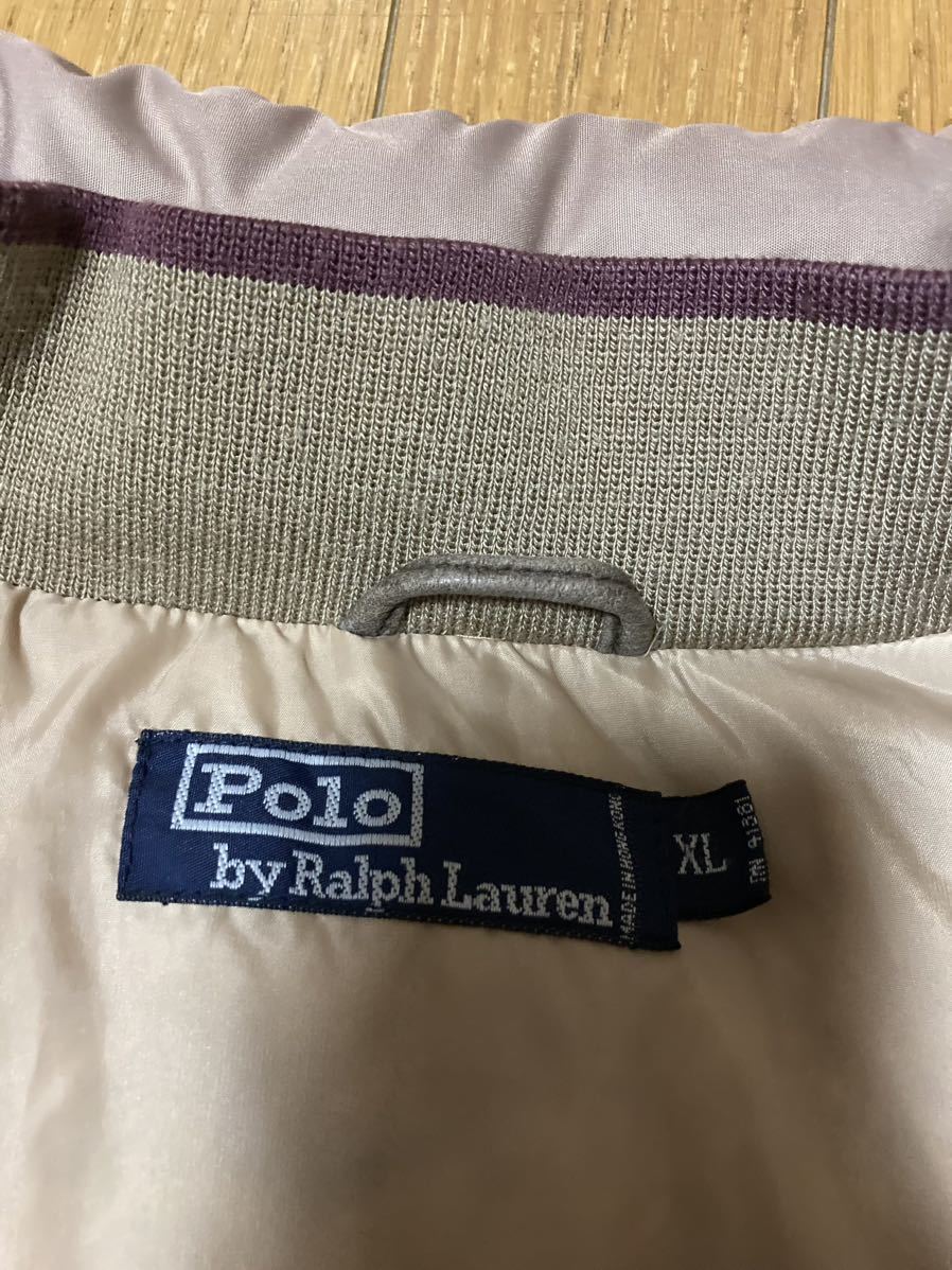 ラルフローレン ダウンジャケット XL ベージュ コヨーテ RALPH LAUREN 90s ビンテージ_画像10