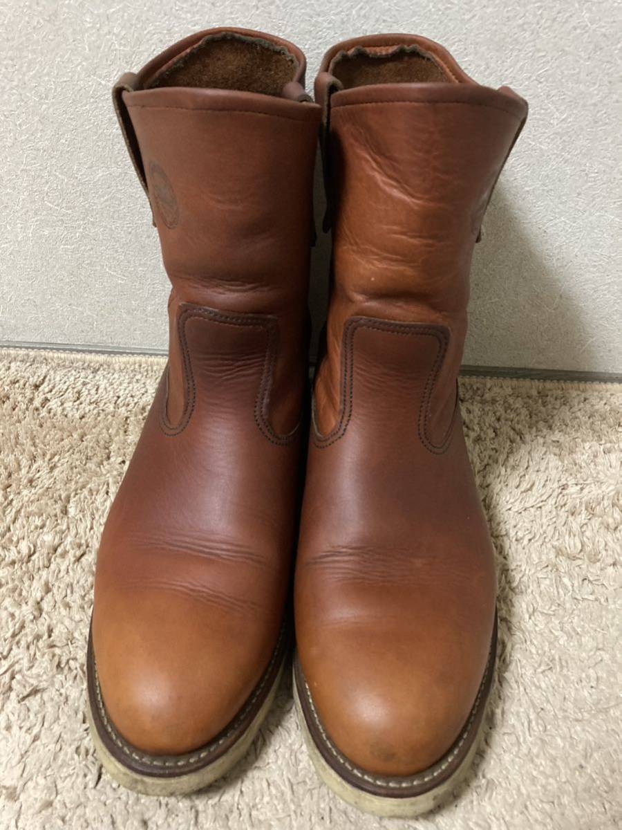 緑犬タグ 犬刻印 レッドウイング 866 ペコス ブーツ 10D RED WING 赤茶 90s ビンテージ_画像2