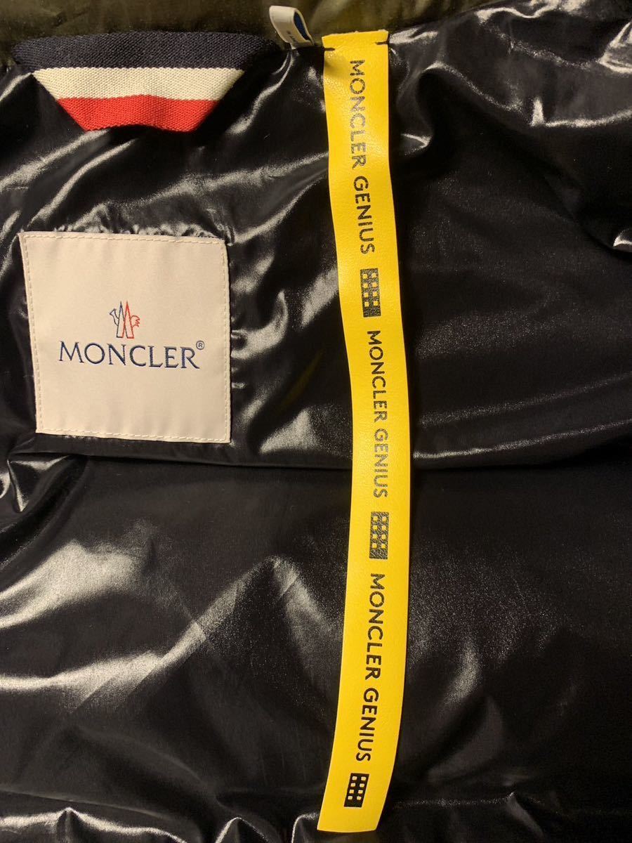 モンクレール MONCLER GINIOUS ダウンブルゾン　サイズ1 色カーキ 超美品 二、三度しか着て無く、しまっていました。 _画像10