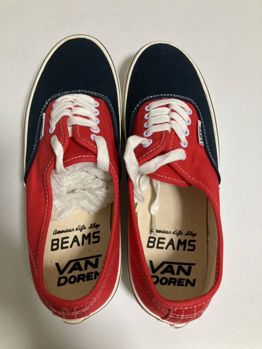 デッドストック VANS BEAMS ビームス別注 VAN DOREN AUTHENTIC 26.0 オーセンティック スニーカー バンズ US8 ヴァンズ_画像6