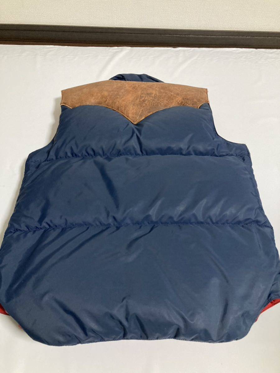 70s オリジナル Rocky Mountain FeatherBed ロッキーマウンテン ダウン ベスト ビンテージ 70年代 DOWN VEST ネイビー 36 ヴィンテージ _画像8