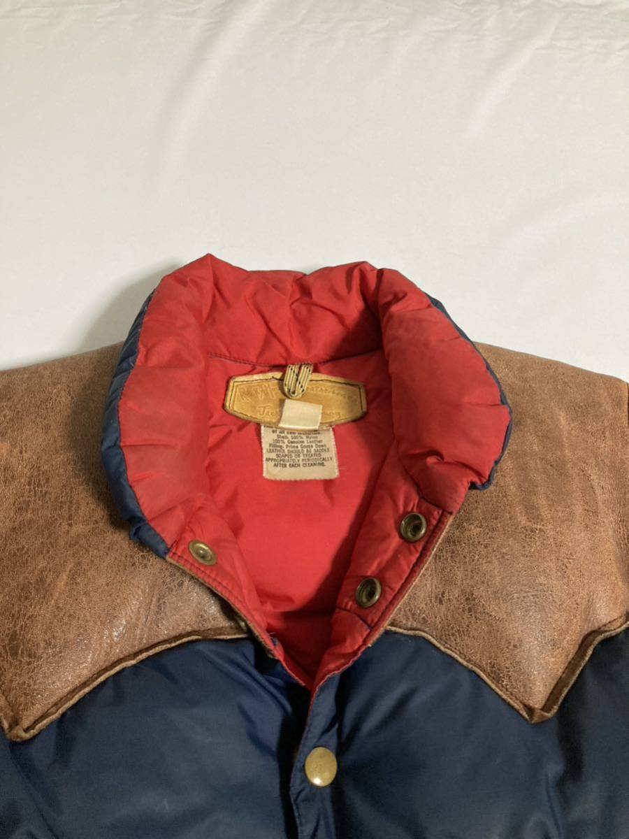 70s オリジナル Rocky Mountain FeatherBed ロッキーマウンテン ダウン ベスト ビンテージ 70年代 DOWN VEST ネイビー 36 ヴィンテージ _画像6