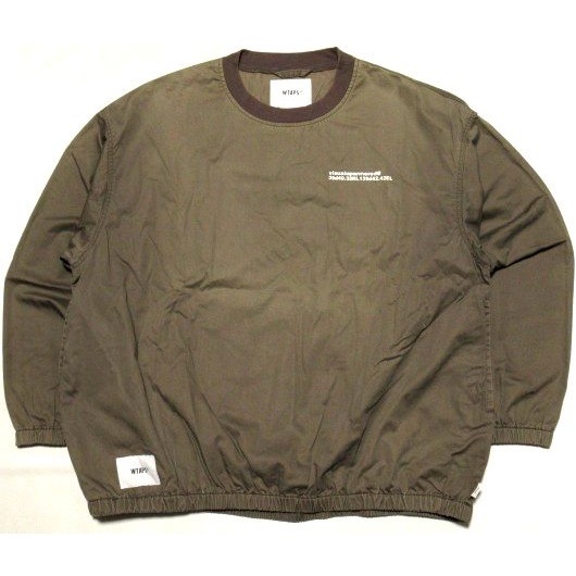 WTAPS Smock Jacket Cotton Satin Mサイズ スモック ジャケット プルオーバー Gray 181TQDT-JKM03