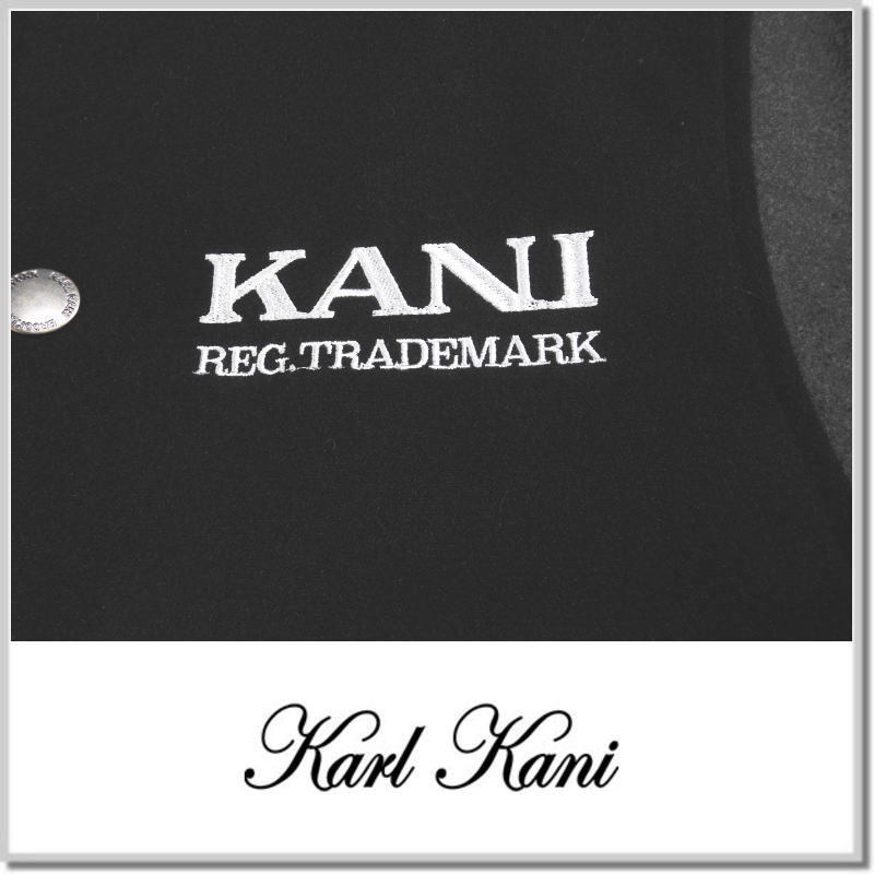 カールカナイ KARL KANI 刺繍 ロゴ スタジャン 233K1701-09 カールカナイ KARL KANI 刺繍 ロゴ スタジャン 233K1701-09