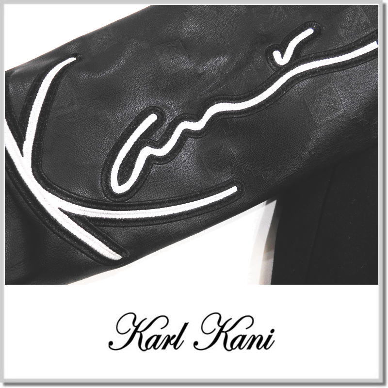 カールカナイ KARL KANI 刺繍 ロゴ スタジャン 233K1701-09 カールカナイ KARL KANI 刺繍 ロゴ スタジャン 233K1701-09